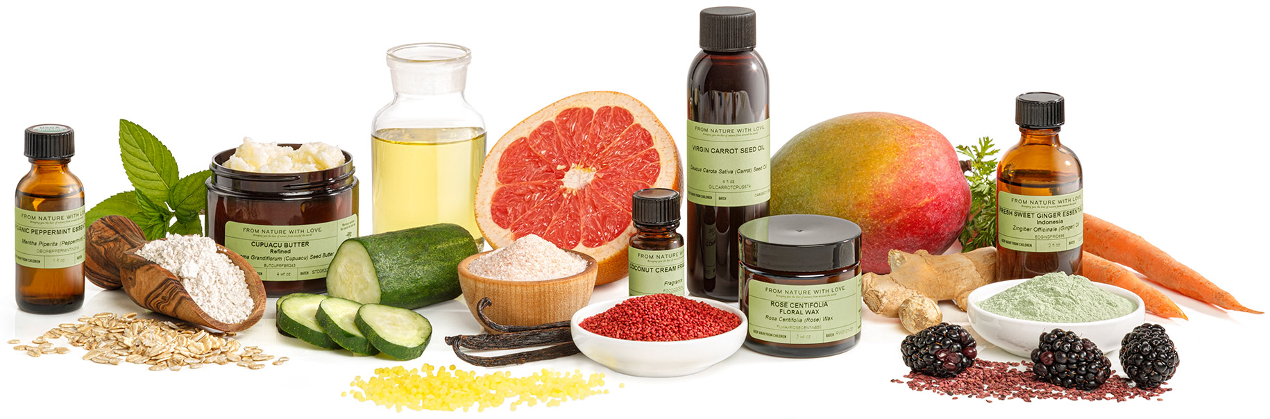 Natural organic skincare ingredients